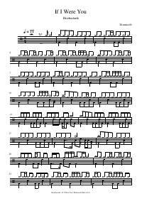 Drum score: Hoobastank - If I Were You