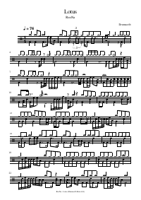 Drum score: ReoNa - Lotus