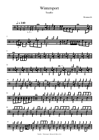Drum score: Trauffer - Wintersport