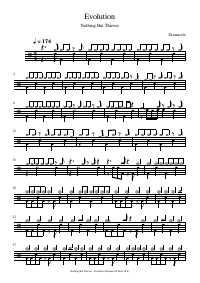 Drum score: Nothing But Thieves - Evolution