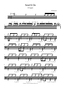 Drum score: D'Angelo - Send It On