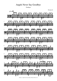 Partitura de batería: Fierlayce - Angels Never Say Goodbye