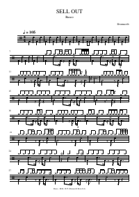 Drum score: Basco - SELL OUT