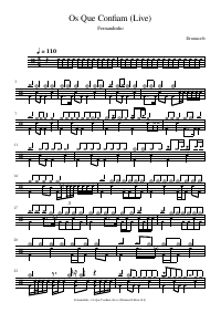 Drum score: Fernandinho - Os Que Confiam (Live)