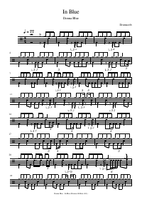 Drum score: Donna Blue - In Blue