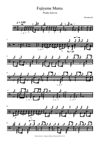 Drum score: Wanda Jackson - Fujiyama Mama