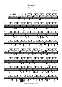 Drum score: Stephanie - Ouragan