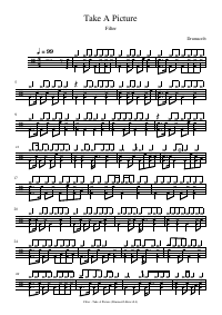 Drum score: Filter - Take A Picture