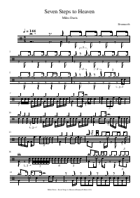 Drum score: Miles Davis - Seven Steps to Heaven
