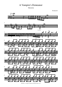 Drum score: Mastodon - A Vampire's Demeanor