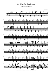 Drum score: Los Tucanes De Tijuana - No Sólo De Traficante