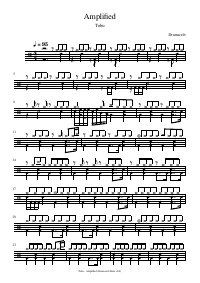 Drum score: Tobu - Amplified