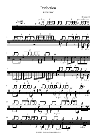 Drum score: RUN DMC - Perfection
