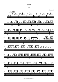 Drum score: tests - etset