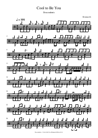 Drum score: Descendents - Cool to Be You