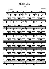 Drum score: j-hope - MONA LISA
