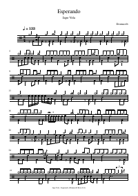 Drum score: Japo Vela - Esperando