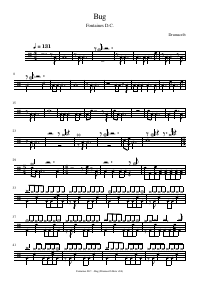 Drum score: Fontaines D.C. - Bug