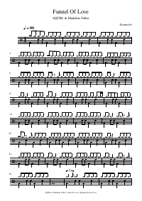 Drum score: SQÜRL & Madeline Follin - Funnel Of Love