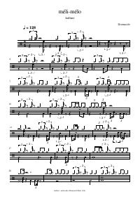 Drum score: kulturr - méli-mélo