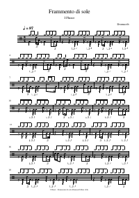 Drum score: I Fluxer - Frammento di sole