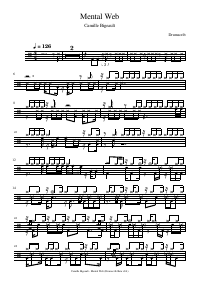 Drum score: Camille Bigeault - Mental Web