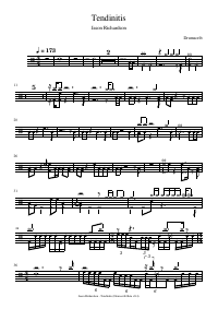 Drum score: Jason Richardson - Tendinitis