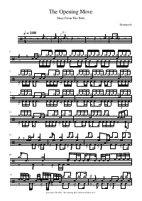 Partitura de batería: Stray From The Path - The Opening Move