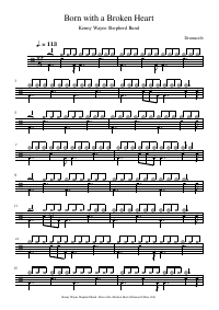 Drum score: Kenny Wayne Shepherd Band - Born with a Broken Heart