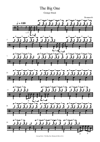 Drum score: George Strait - The Big One