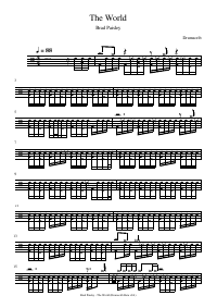 Drum score: Brad Paisley - The World