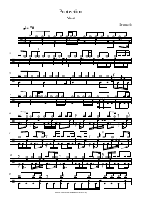 Drum score: Alcest - Protection