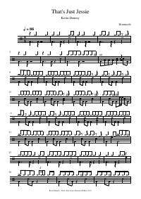 Drum score: Kevin Denney - That's Just Jessie