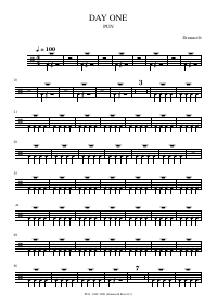 Drum score: PUN - DAY ONE