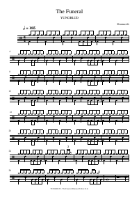 Drum score: YUNGBLUD - The Funeral