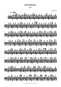 Drum score: Maes - INTERPOL