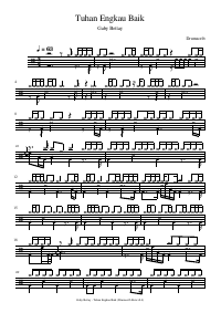 Drum score: Gaby Bettay - Tuhan Engkau Baik