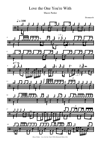 Drum score: Maceo Parker - Love the One You're With