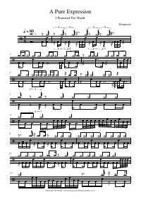 Drum score: I Promised The World - A Pure Expression