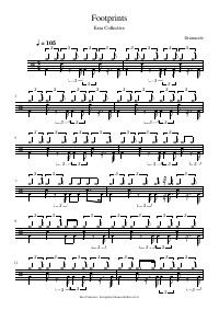 Drum score: Ezra Collective - Footprints