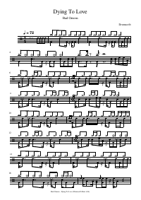 Drum score: Bad Omens - Dying To Love