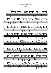 Drum score: gyuris - ponyvaregény