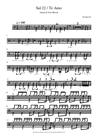 Drum score: Israel & New Breed - Sal 22 / Te Amo