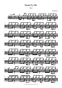 Drum score: Oasis - Stand by Me