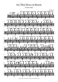 Drum score: Country Angel - Are There Roses in Heaven