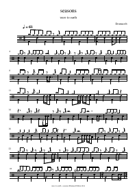 Drum score: wave to earth - seasons