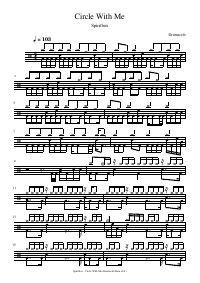 Drum score: Spiritbox - Circle With Me