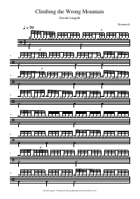 Drum score: Davide Laugelli - Climbing the Wrong Mountain