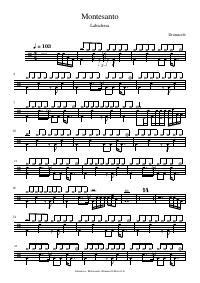 Drum score: Labadessa - Montesanto