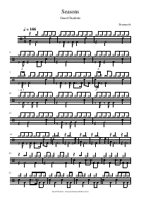 Drum score: Good Charlotte - Seasons